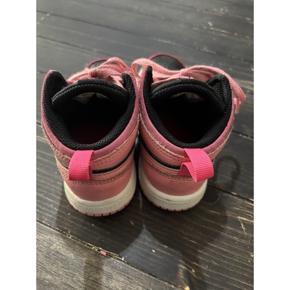 Jordan 1 Mid Coral Chalk Toddler Air Jordan Kids Youth 9c 640735-662 Shoes Cute - Picture 4 of 6